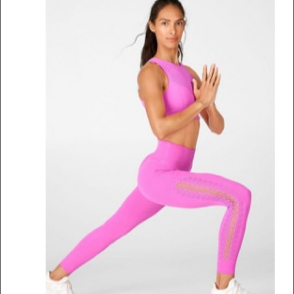 Fabletics High-Waisted Sculpknit Lattice Leggings